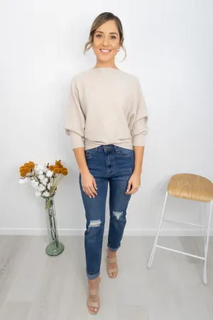 Sloane Boyfriend Jeans- Denim