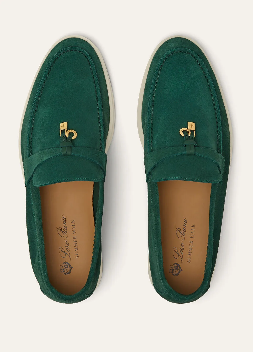 Summer Charms Walk in Green Suede