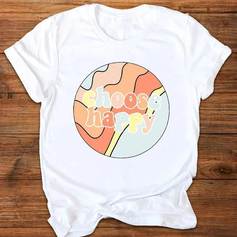 Summer Printed T-shirt Women's Top