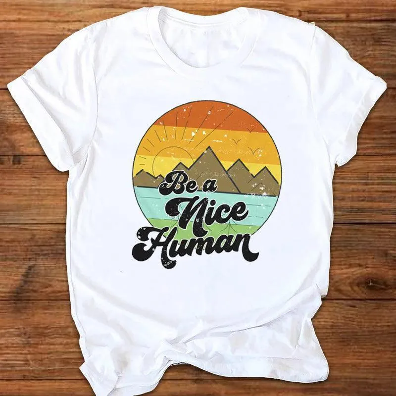Summer Printed T-shirt Women's Top
