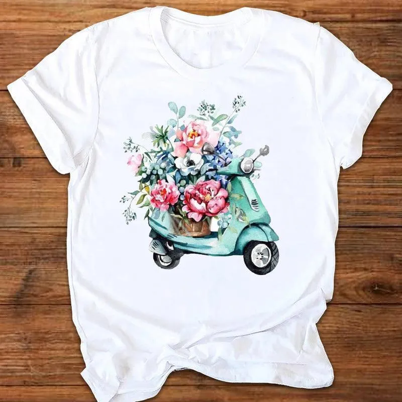 Summer Printed T-shirt Women's Top