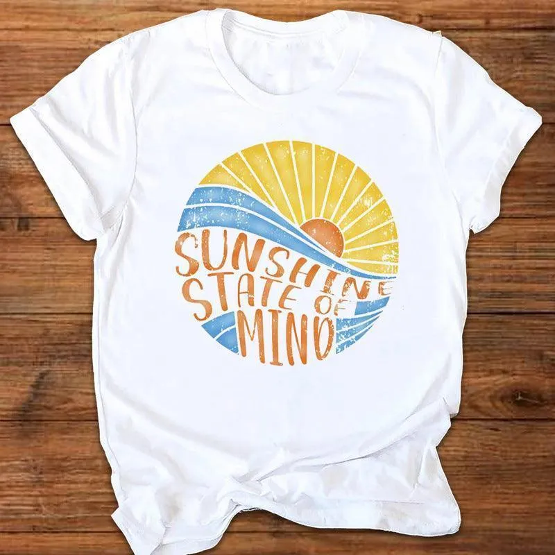 Summer Printed T-shirt Women's Top