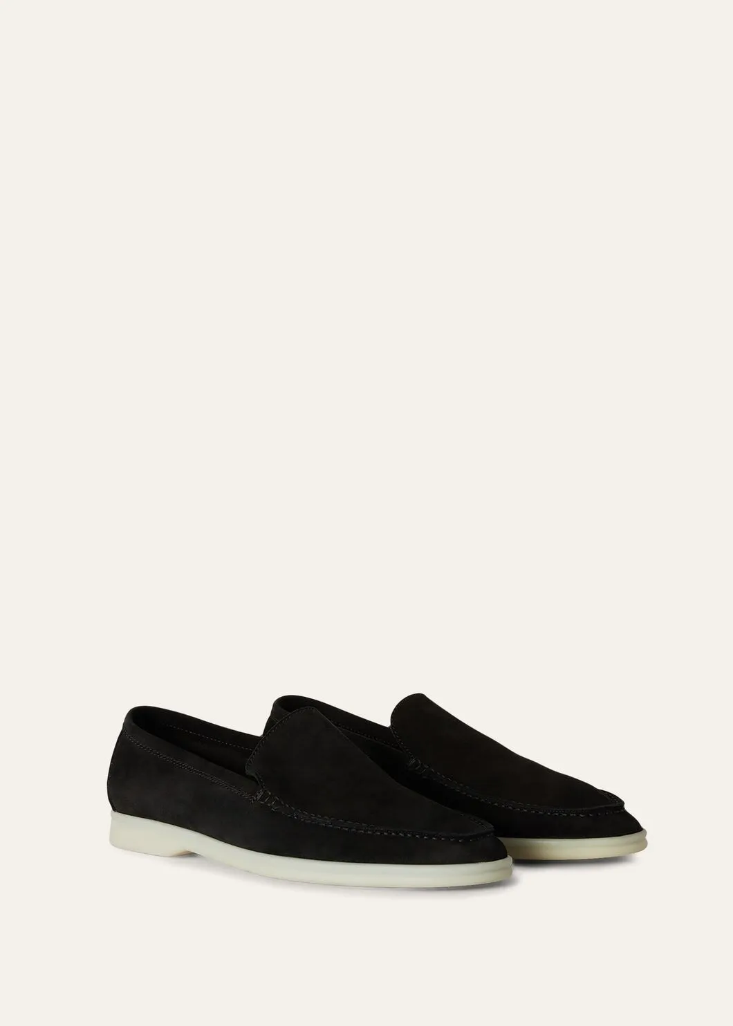 Summer Walk in Black Suede for Men