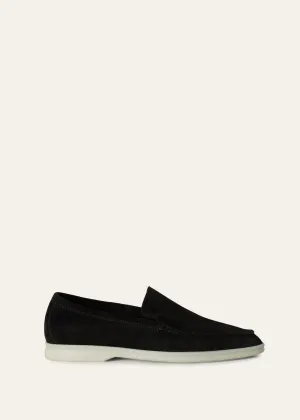 Summer Walk in Black Suede for Men