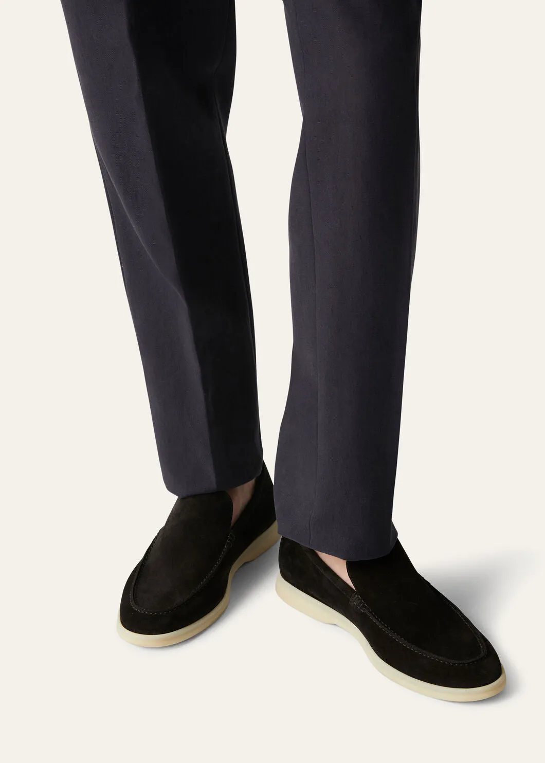 Summer Walk in Black Suede for Men