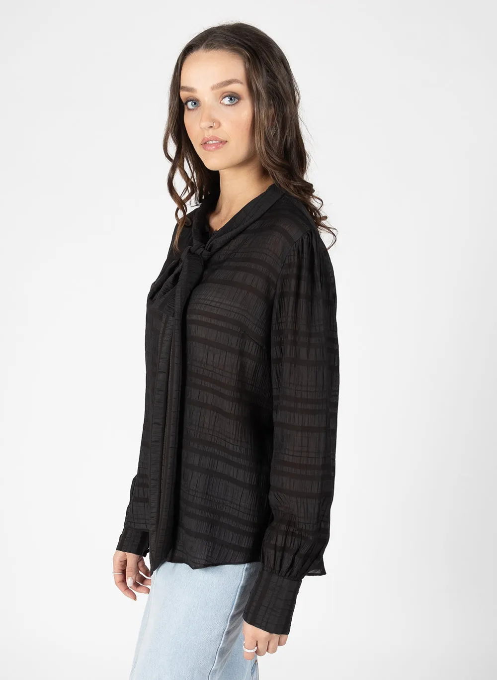 Tam Tie Top - Black