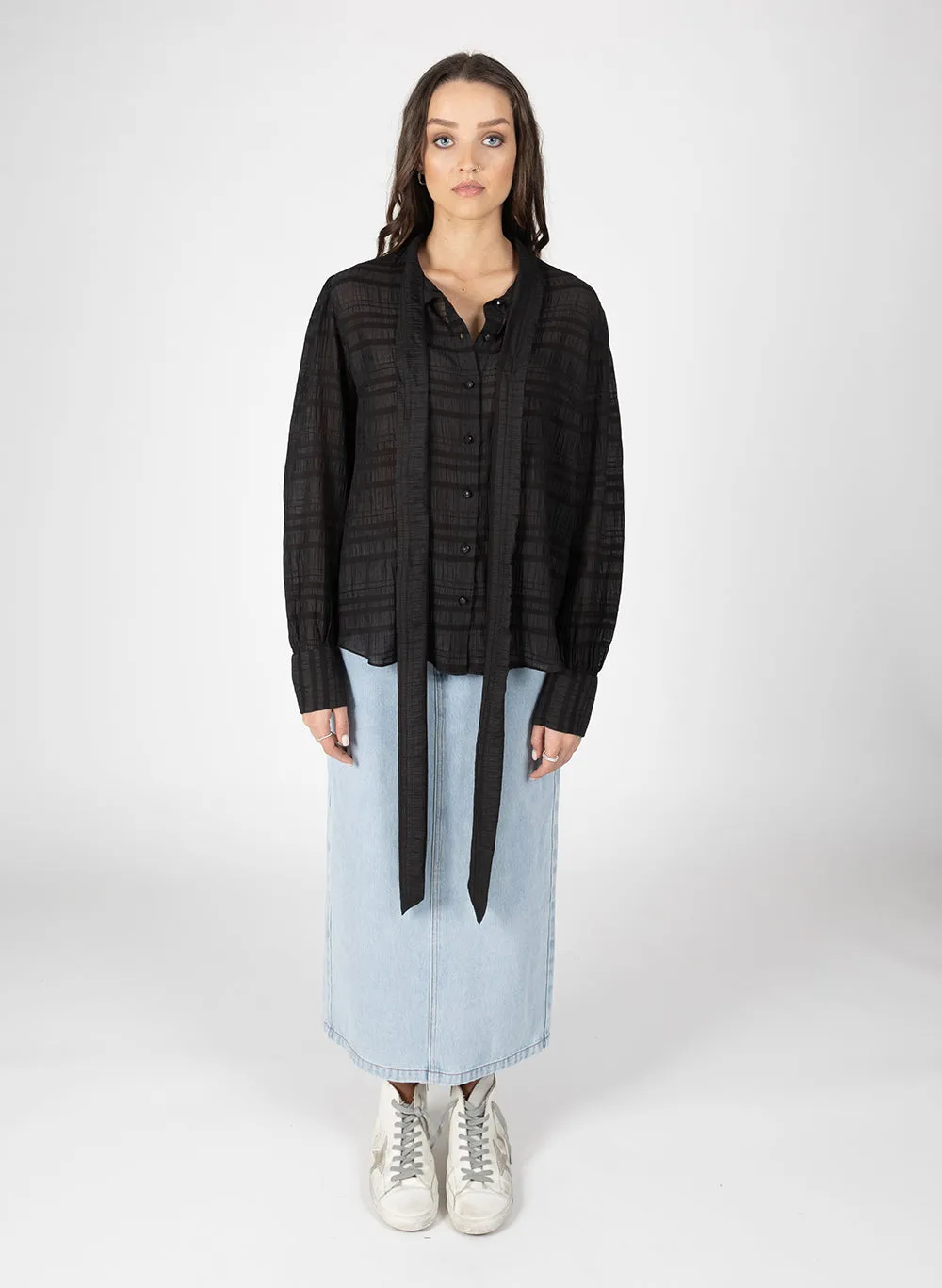 Tam Tie Top - Black