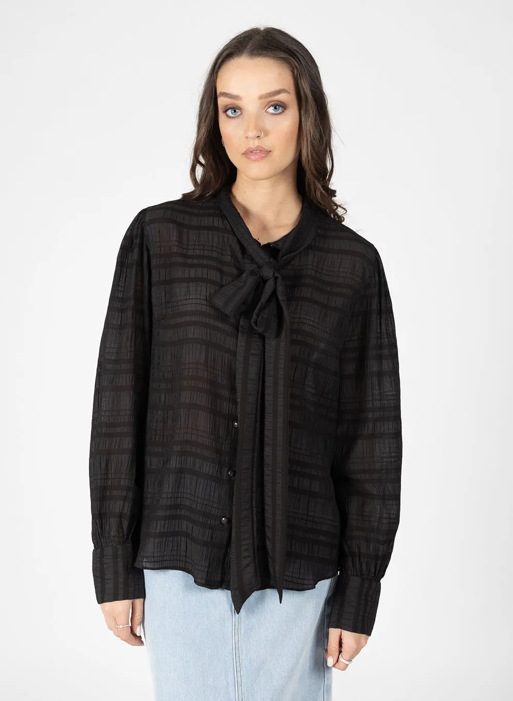 Tam Tie Top - Black
