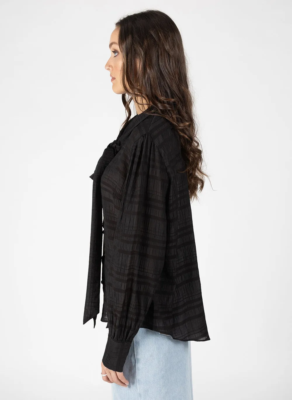 Tam Tie Top - Black