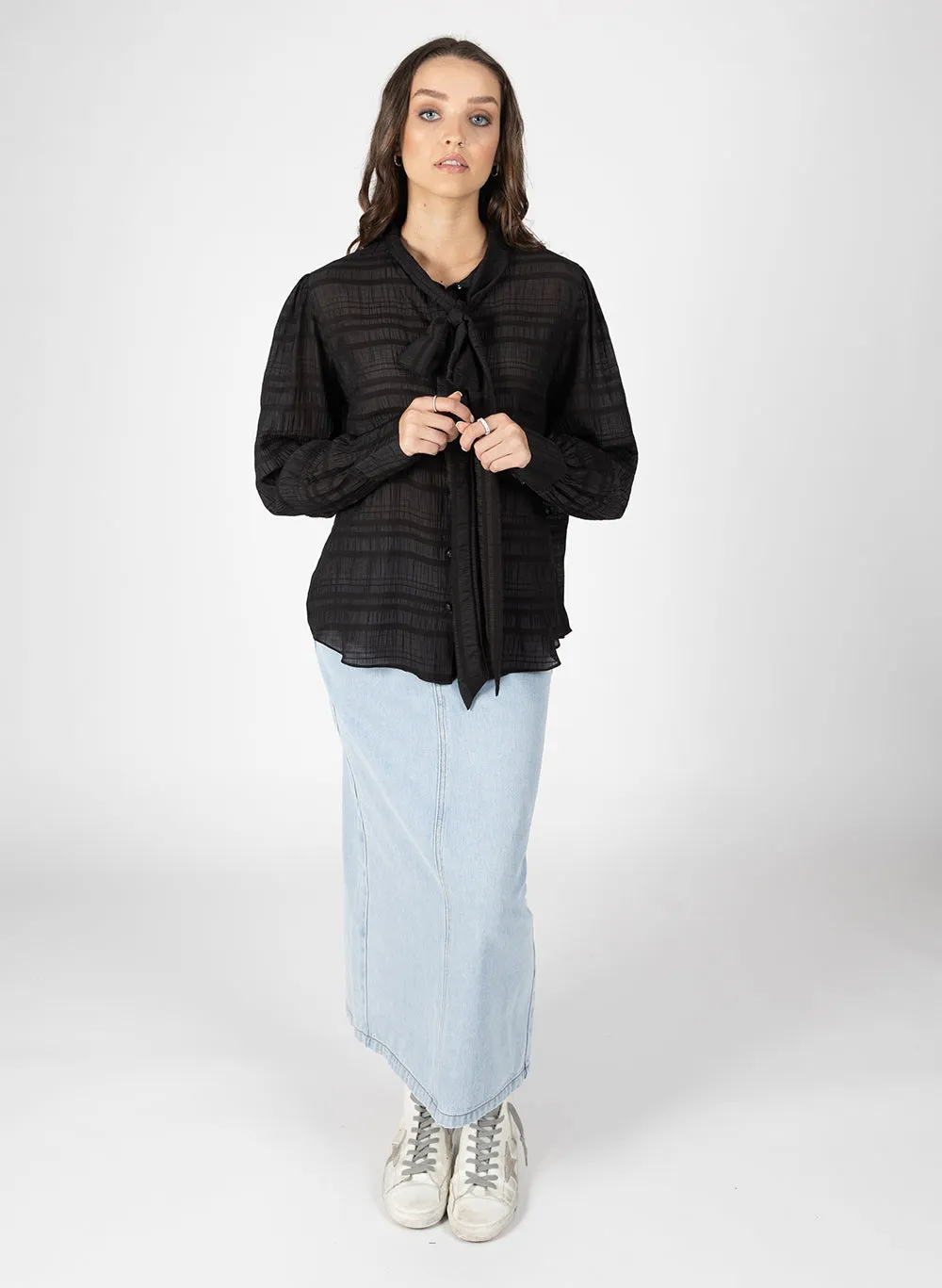 Tam Tie Top - Black