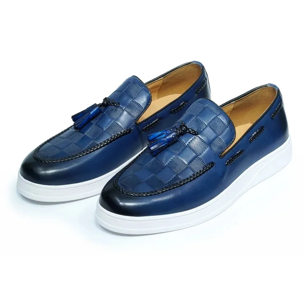 Tassel Loafer Shoes Genuine Leather Slip-on R