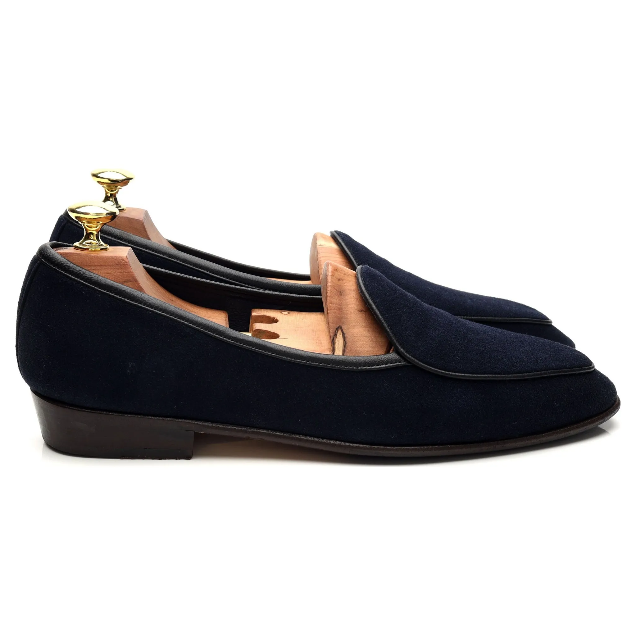The Armoury 'Sagan Classic' Navy Blue Suede Slip on Loafers UK 7 / UK 7.5