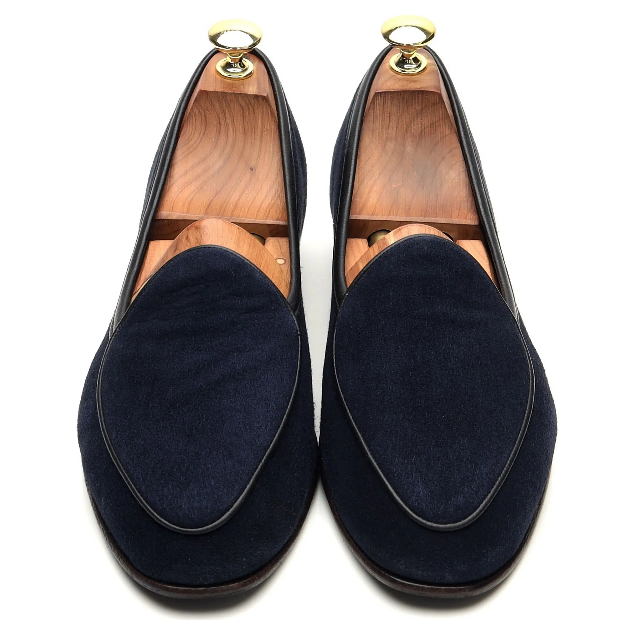 The Armoury 'Sagan Classic' Navy Blue Suede Slip on Loafers UK 7 / UK 7.5
