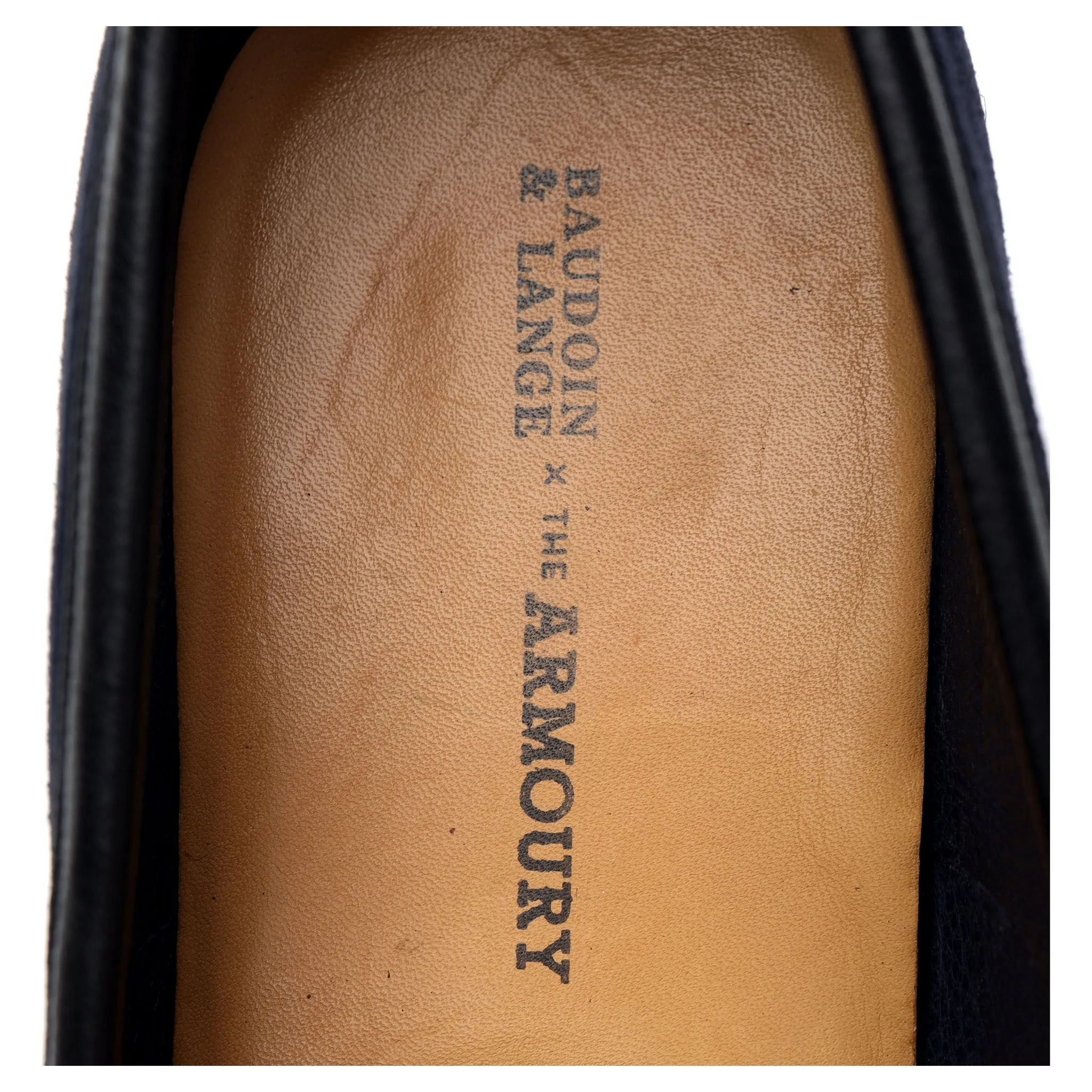 The Armoury 'Sagan Classic' Navy Blue Suede Slip on Loafers UK 7 / UK 7.5