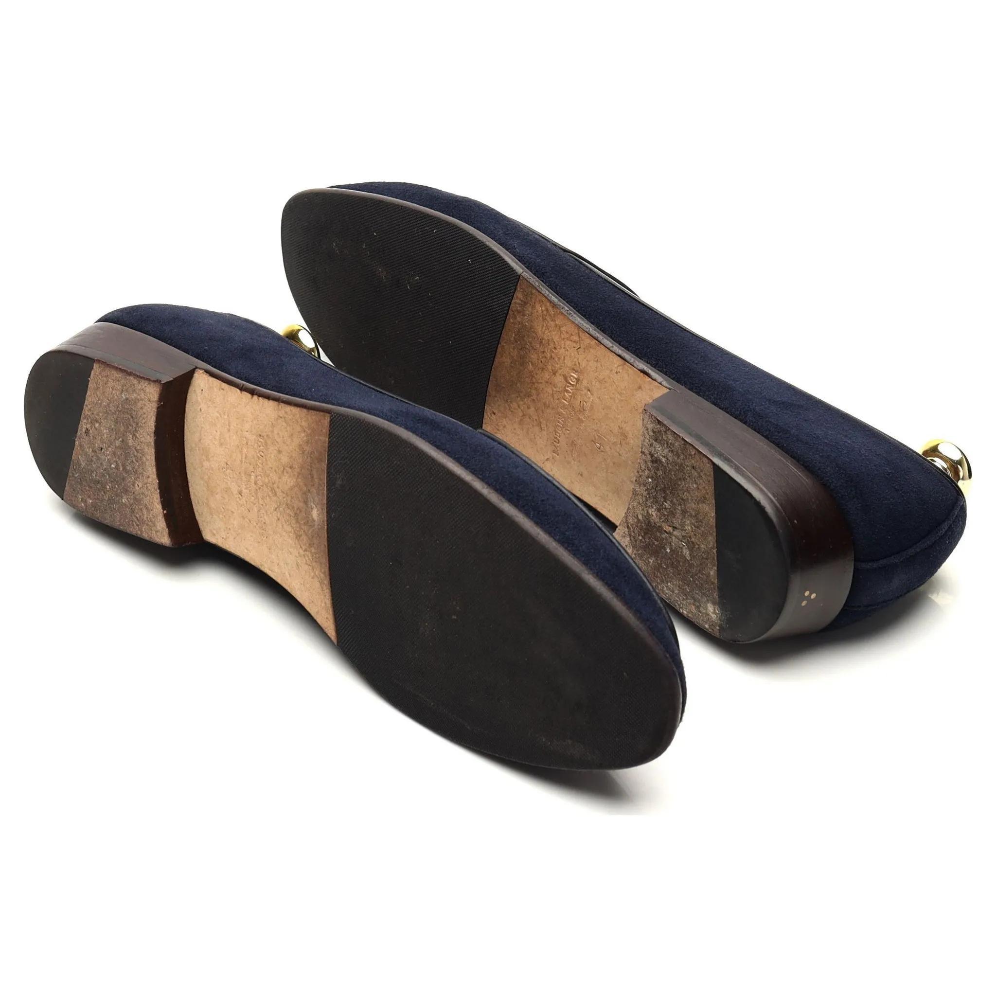 The Armoury 'Sagan Classic' Navy Blue Suede Slip on Loafers UK 7 / UK 7.5