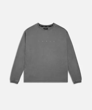 The Indie Oversize Ls Tee - Charcoal