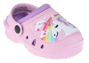 Toddler Girls Shooting Stars Unicorn Injected EVA Two Tone Clog