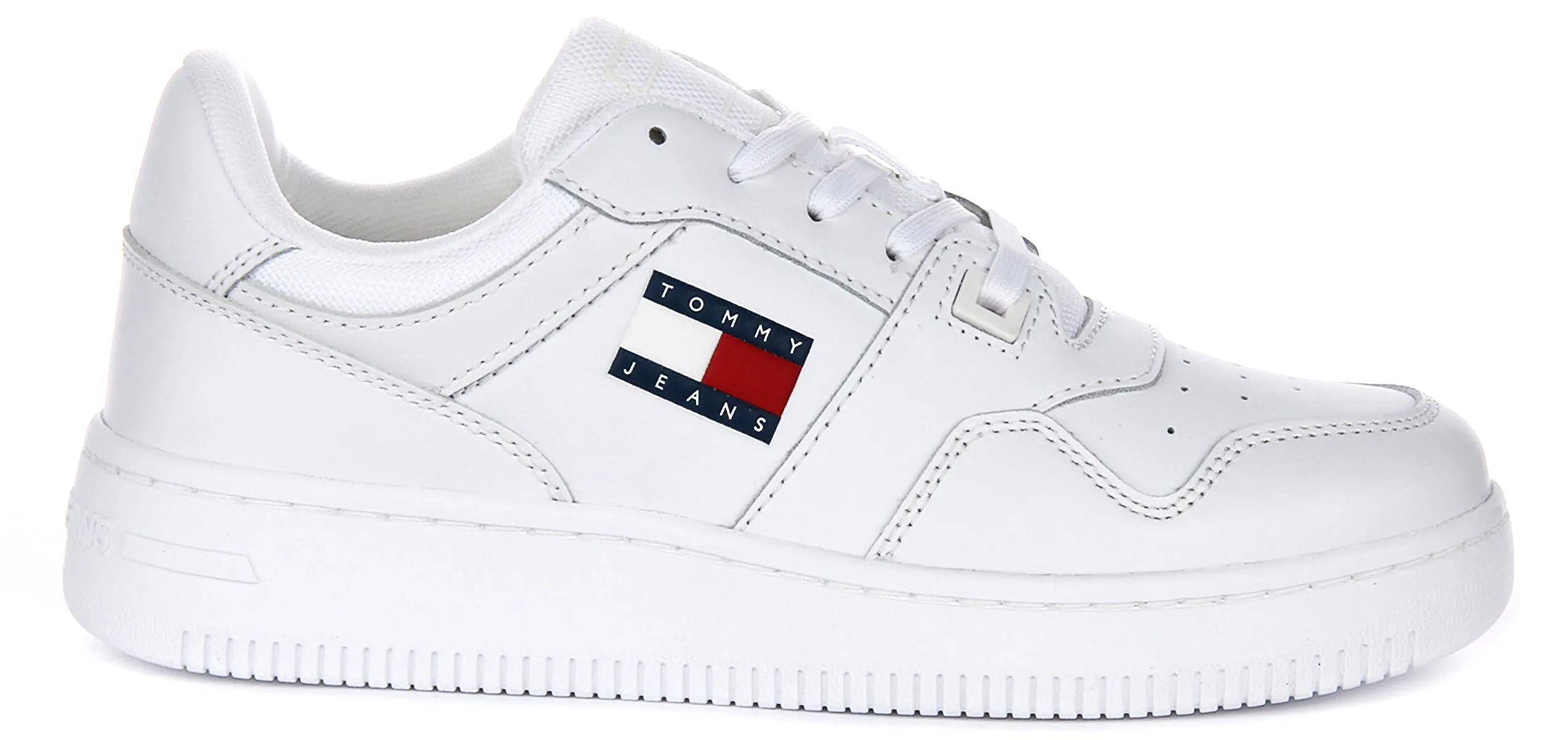 Tommy Jeans Retro Basket Sneaker In White For Women