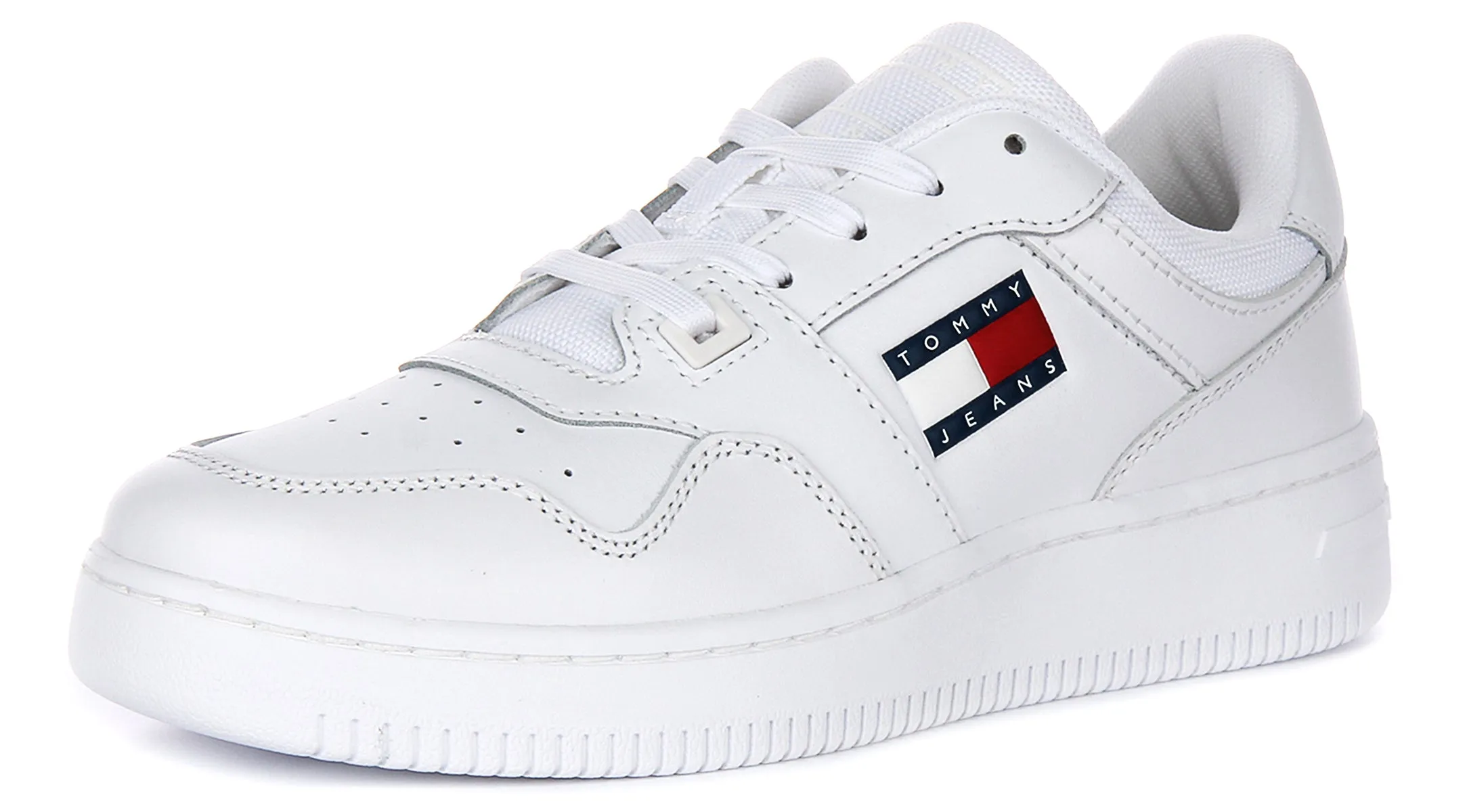 Tommy Jeans Retro Basket Sneaker In White For Women