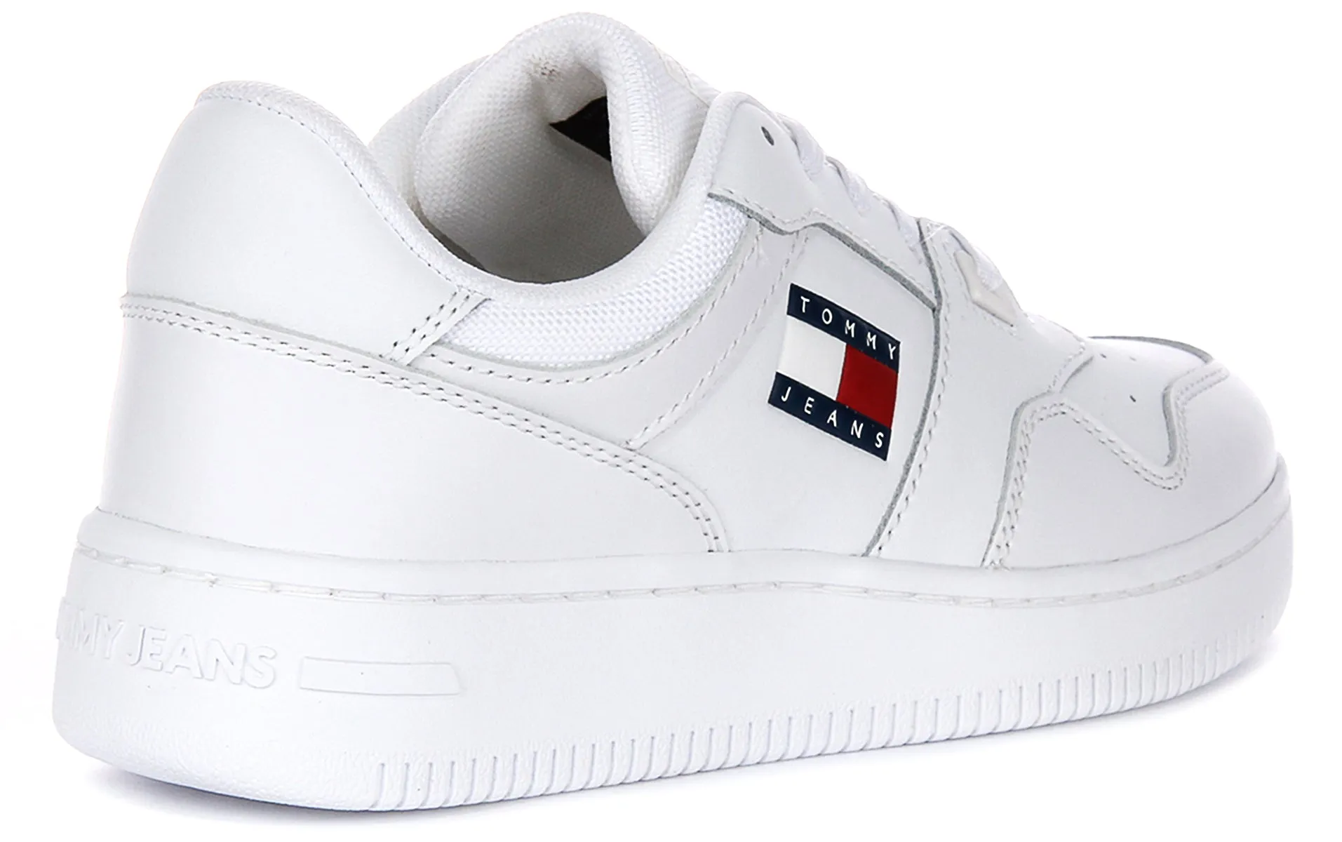 Tommy Jeans Retro Basket Sneaker In White For Women