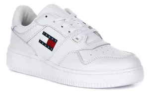Tommy Jeans Retro Basket Sneaker In White For Women