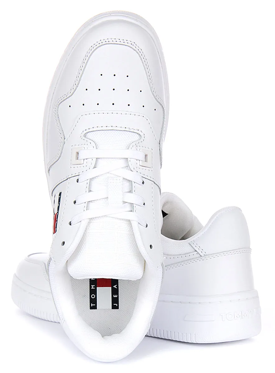 Tommy Jeans Retro Basket Sneaker In White For Women