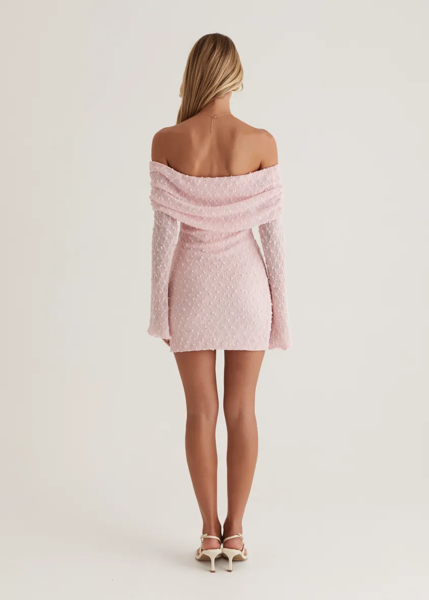 Toulouse Off Shoulder Dress - Pink
