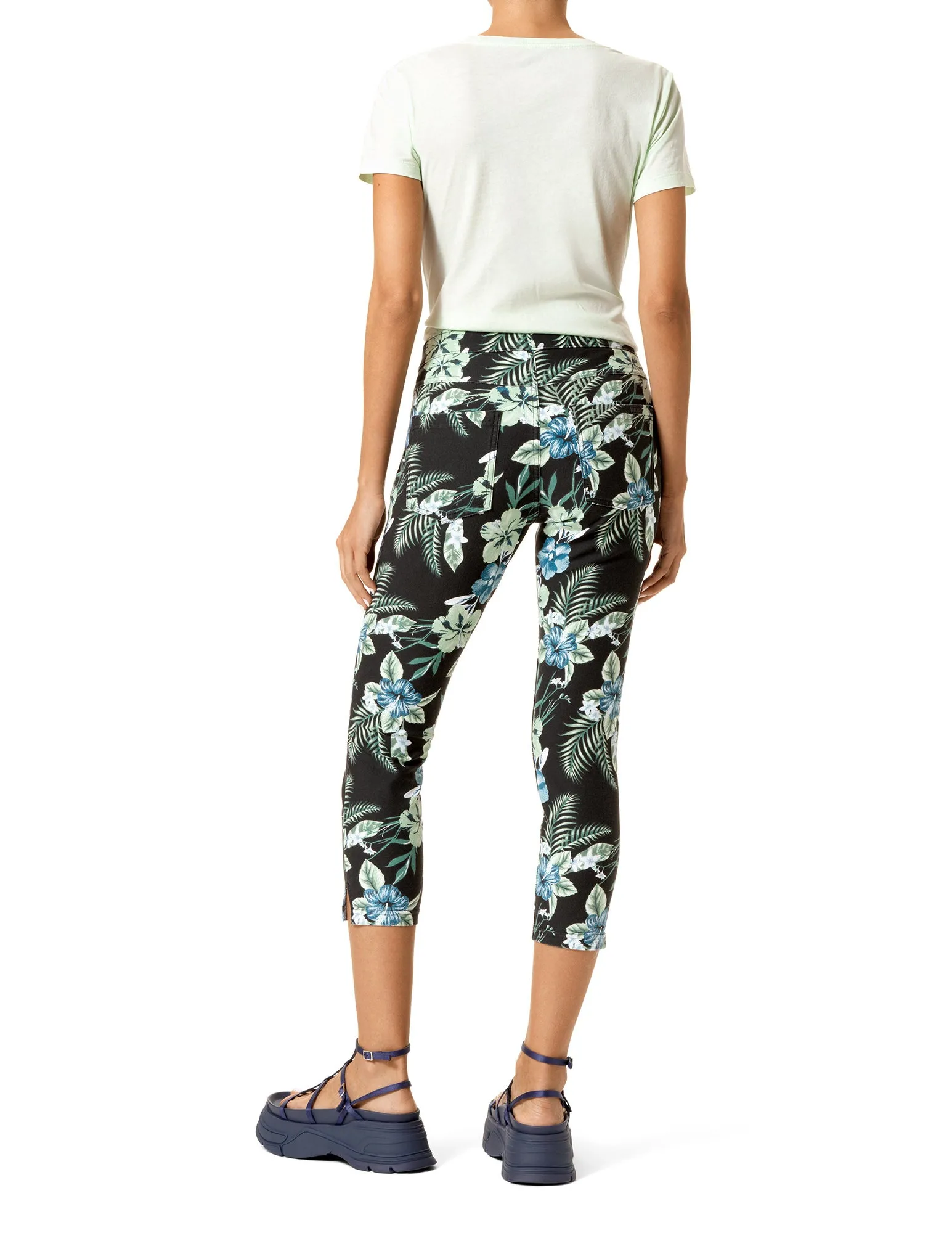Tropical Essential Denim Capri