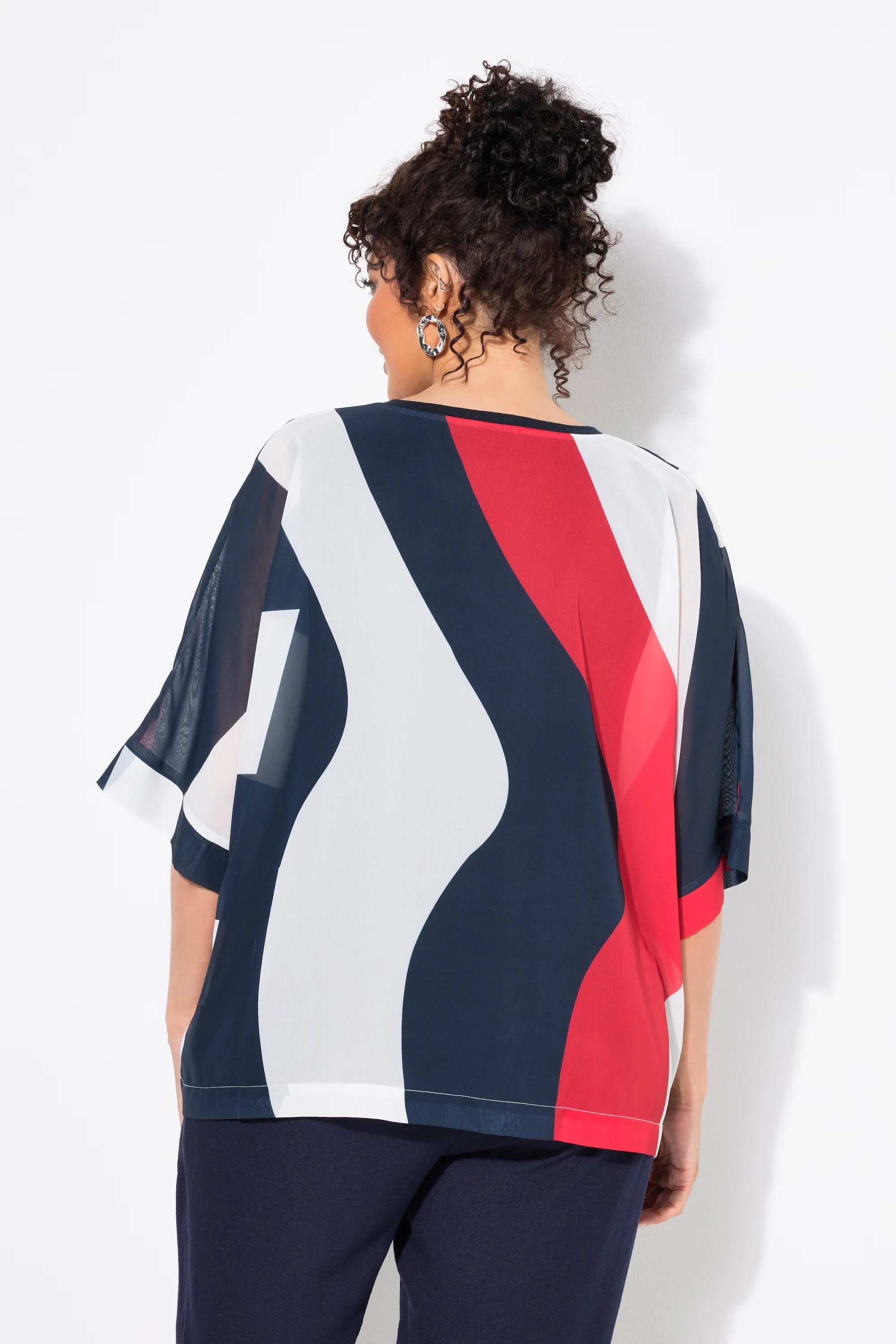 Ulla Popken Wave Print Tunic