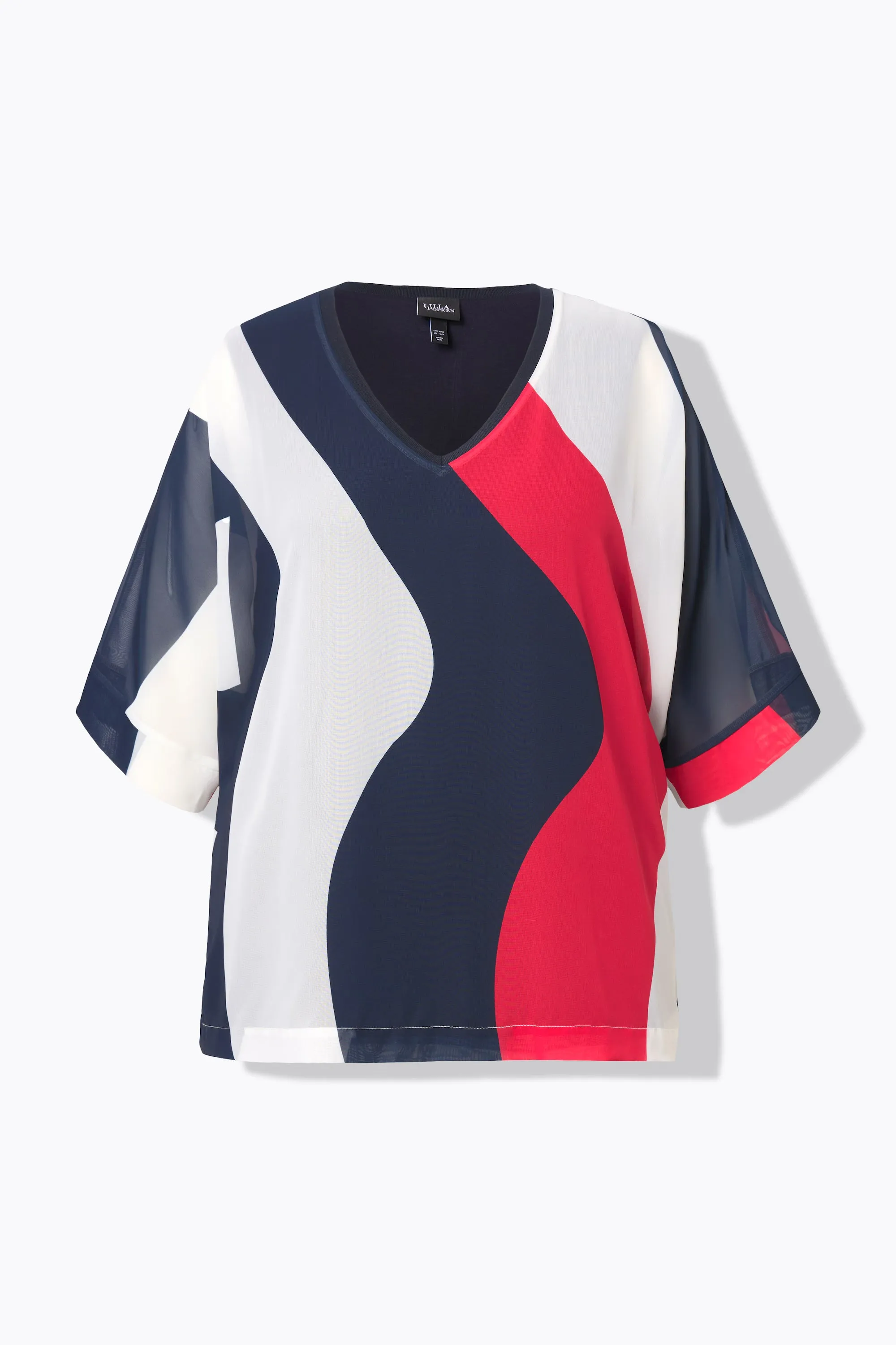 Ulla Popken Wave Print Tunic