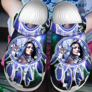Unisex Pattern Fleece Clog Shoes For Women and Men Native American Style