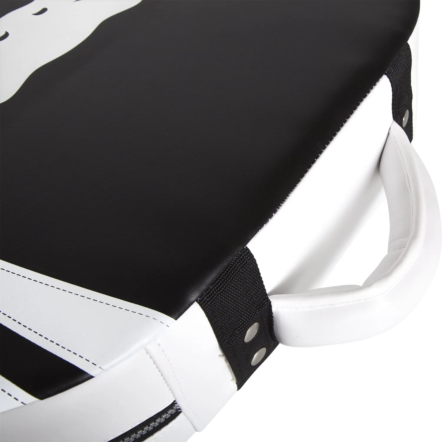 Venum Absolute Square Kick Shield - Skintex Leather - Black/Ice
