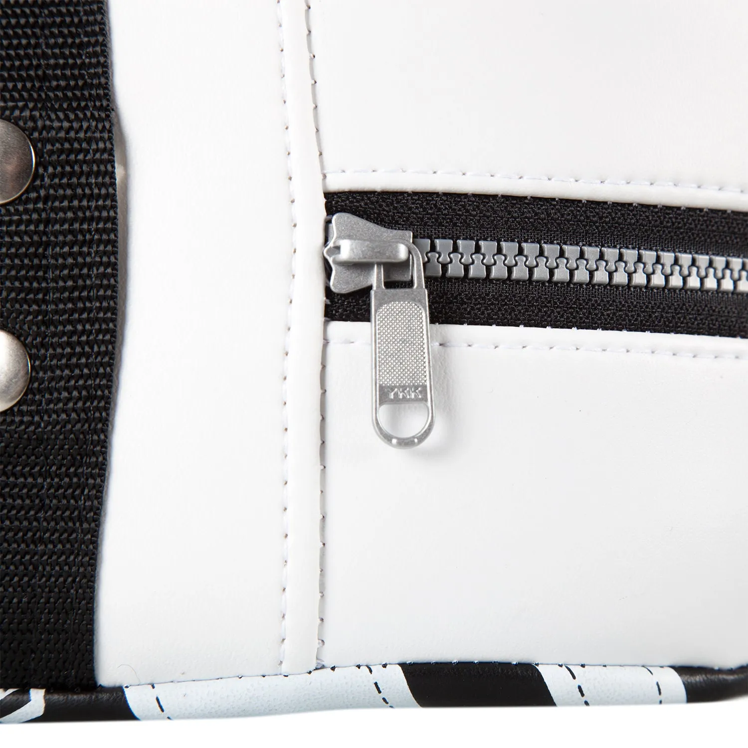 Venum Absolute Square Kick Shield - Skintex Leather - Black/Ice
