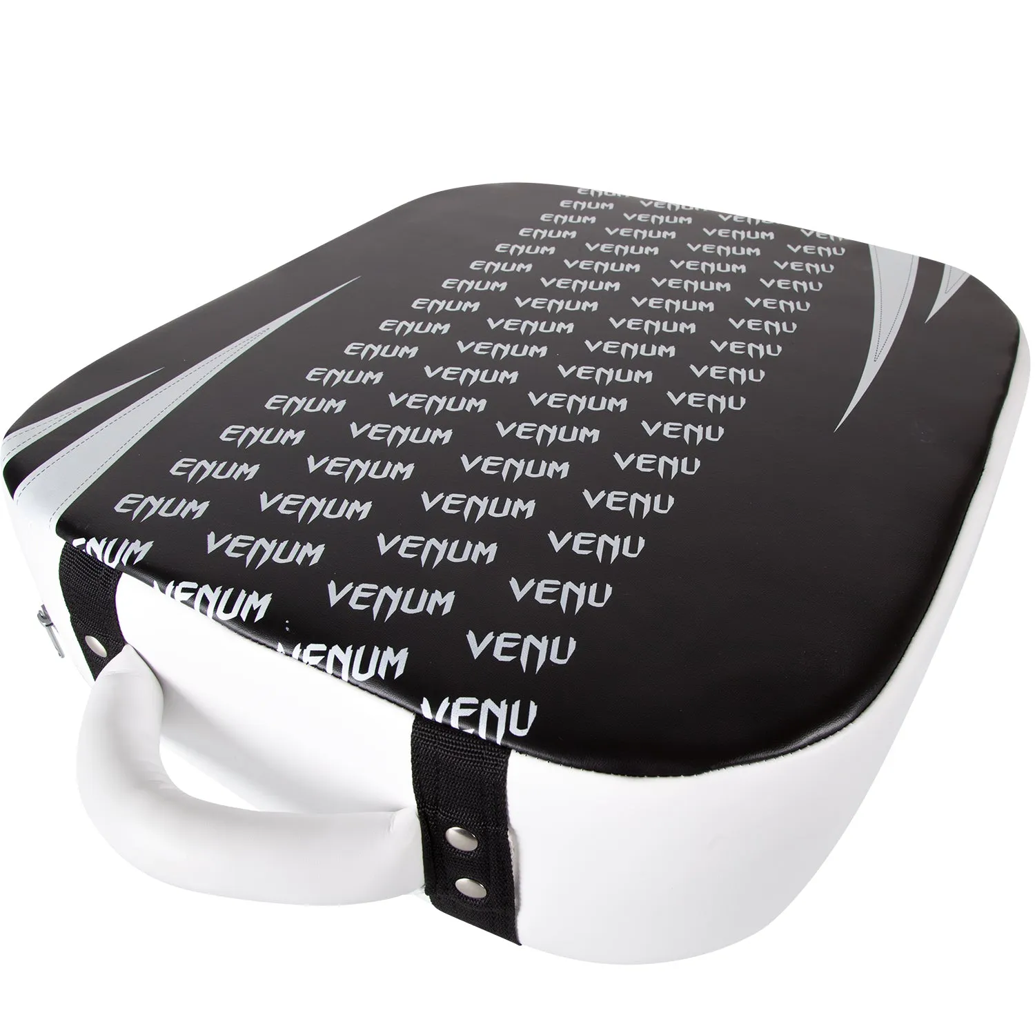 Venum Absolute Square Kick Shield - Skintex Leather - Black/Ice