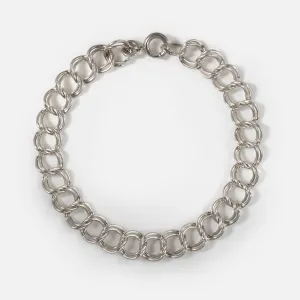 Vintage Silver Extra Bold Chain Bracelet