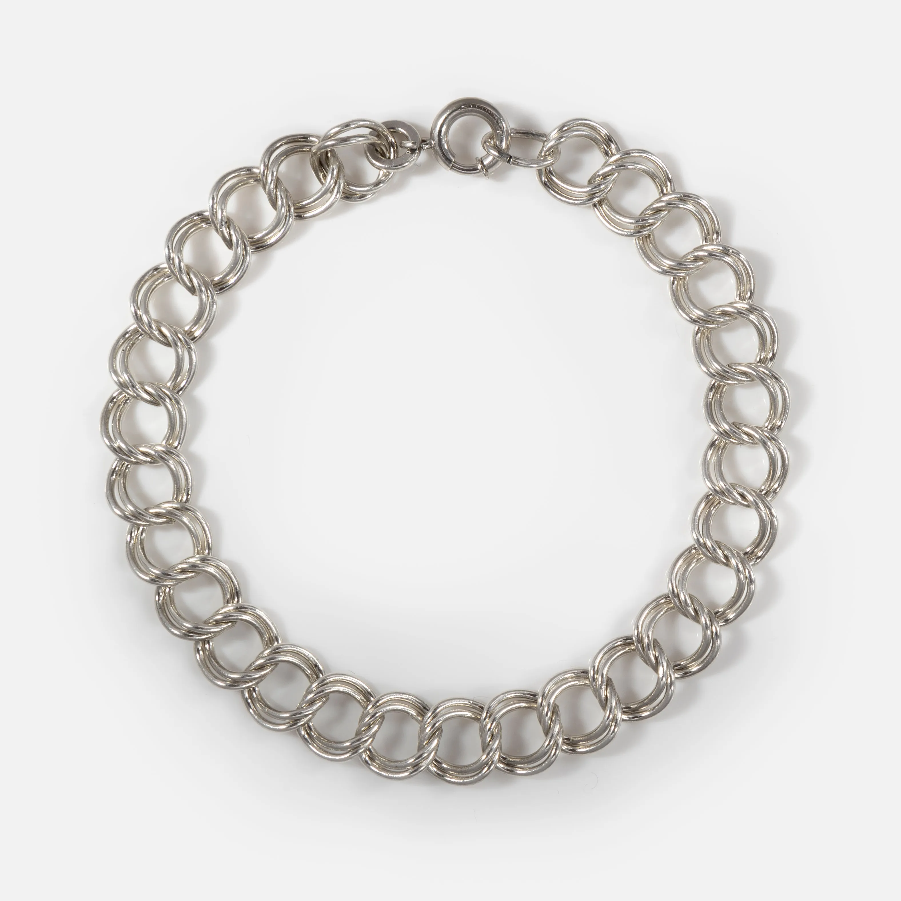 Vintage Silver Extra Bold Chain Bracelet