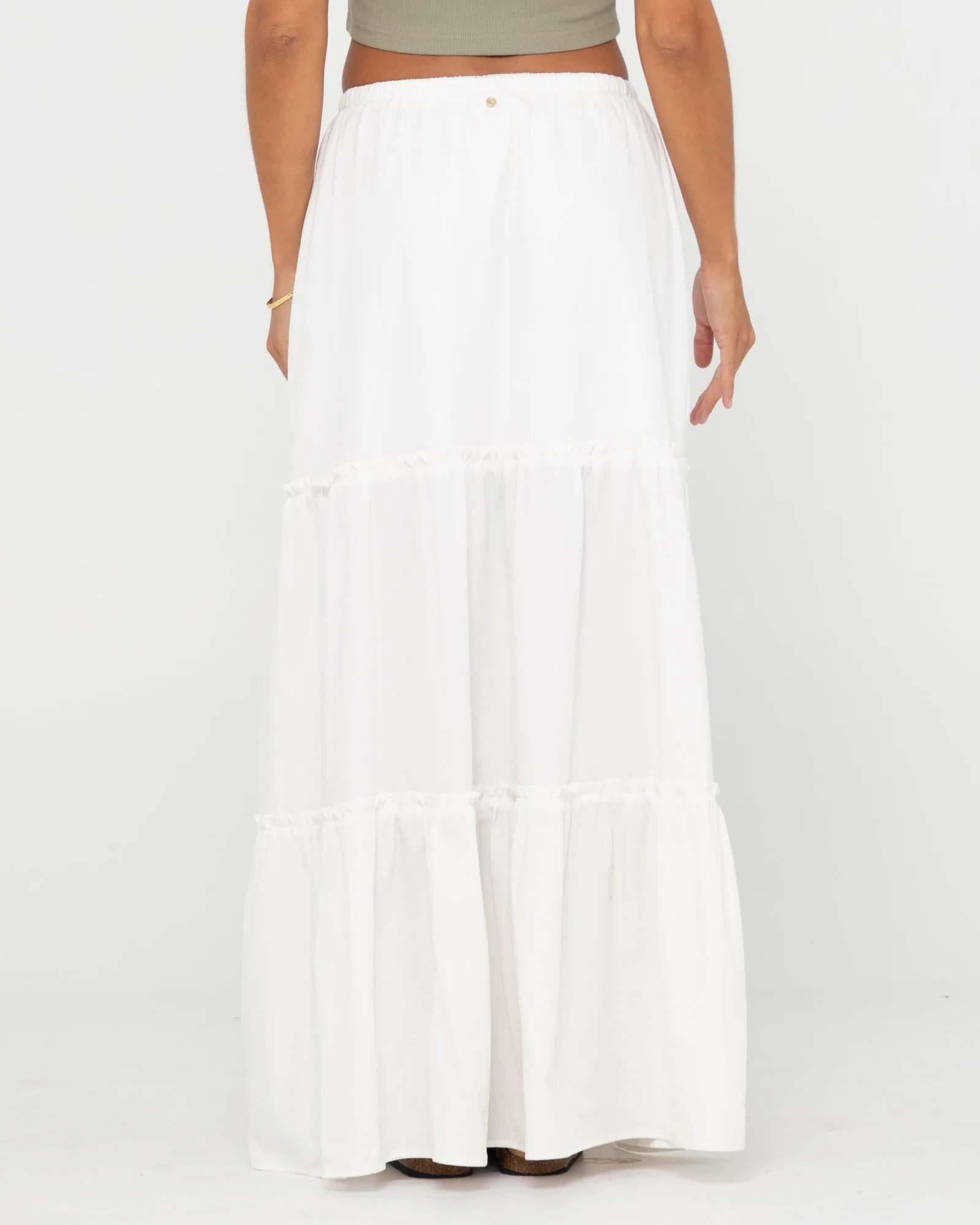 Violeta Low Rise Maxi Skirt - Snow
