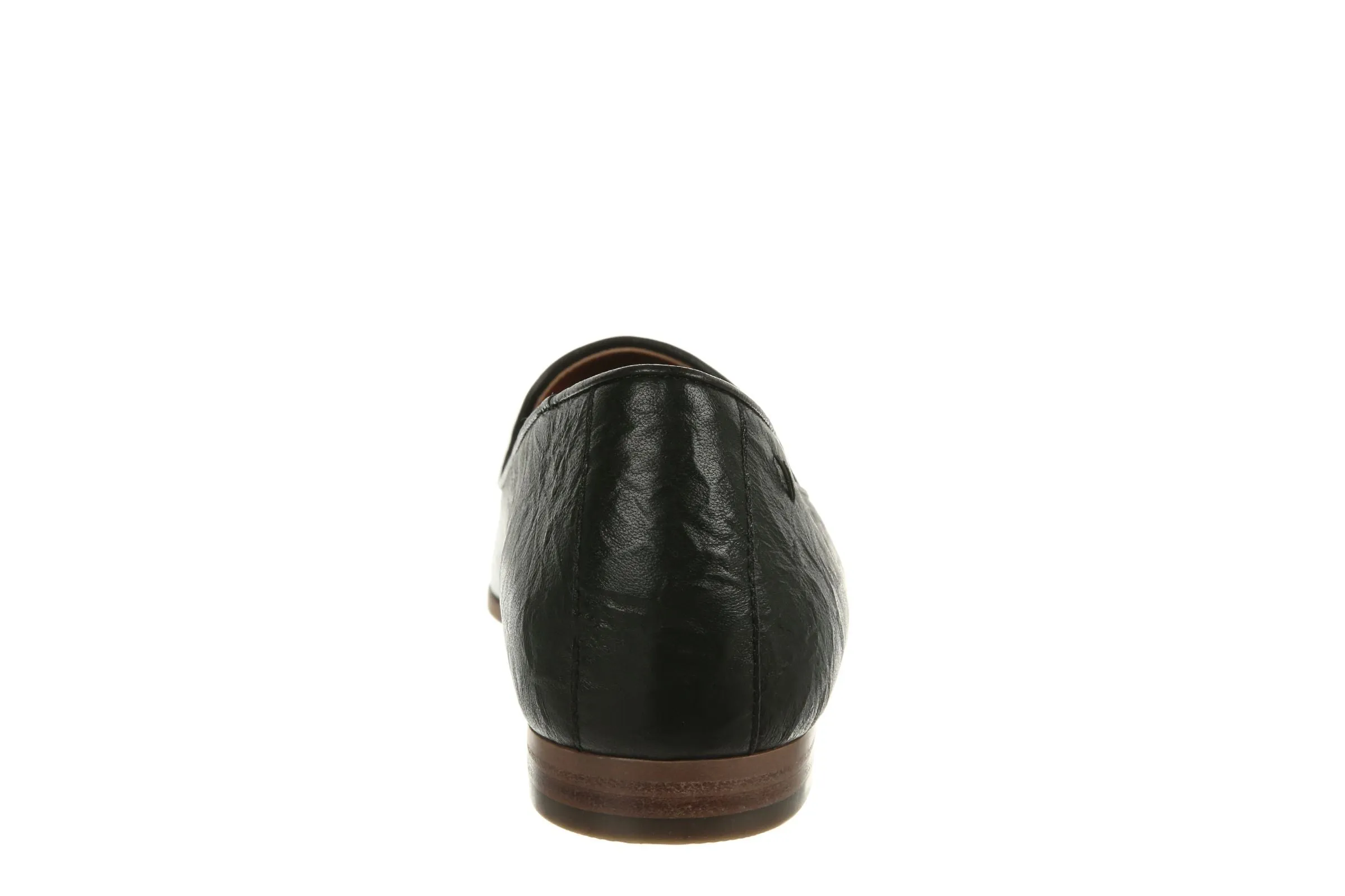 VIONIC WILLA BLACK CRINKLE NAPPA LEATHER