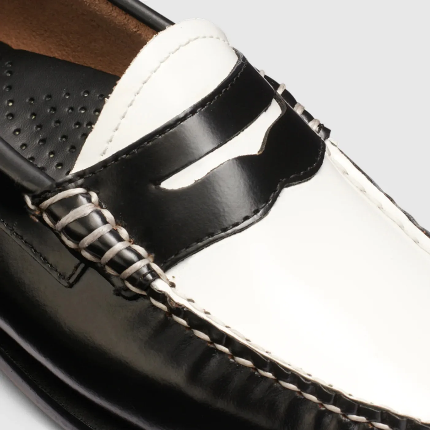 Whitney Weejuns Loafer in Black/White