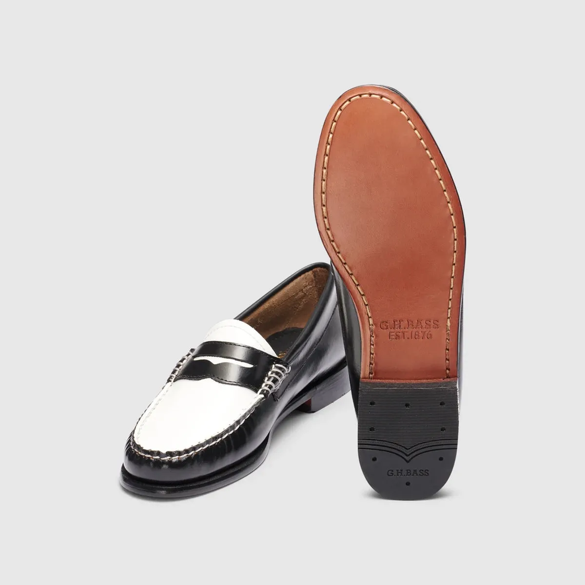 Whitney Weejuns Loafer in Black/White