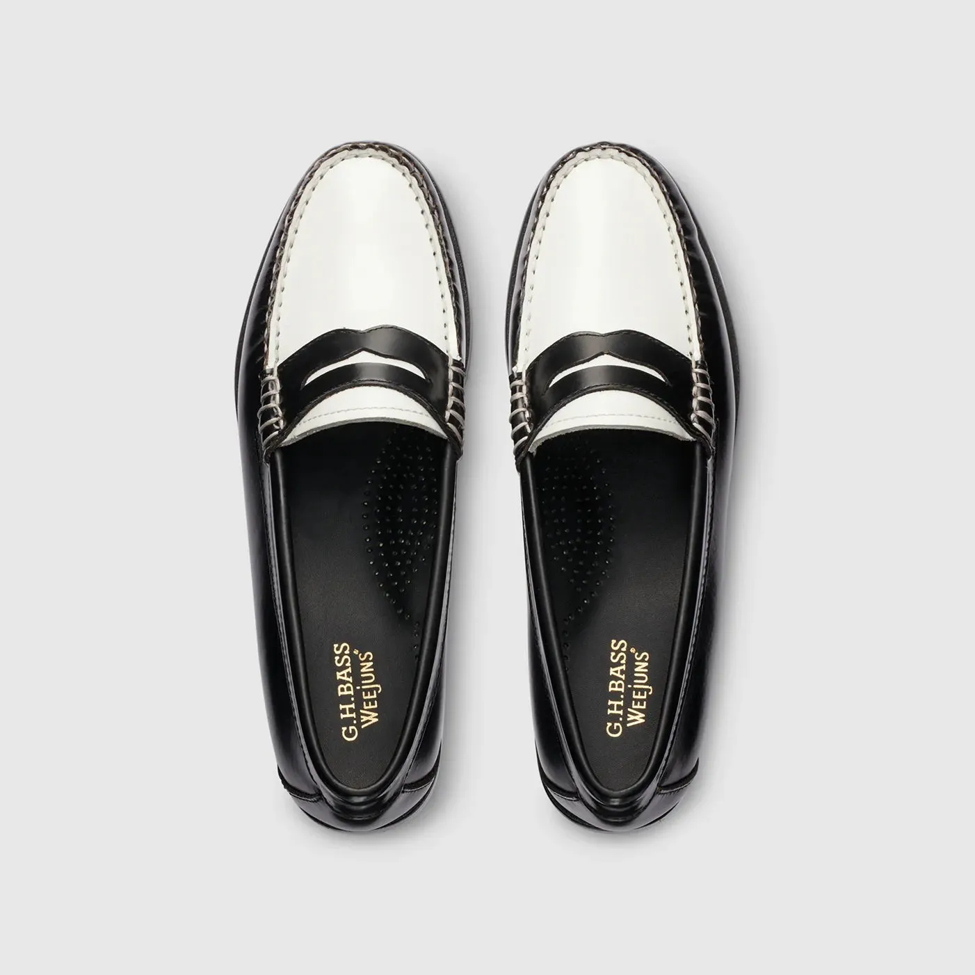 Whitney Weejuns Loafer in Black/White