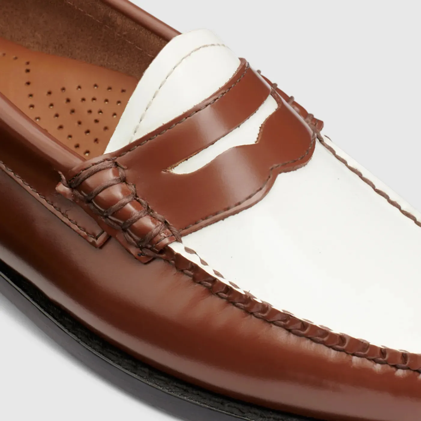 Whitney Weejuns Loafer in Whiskey/White