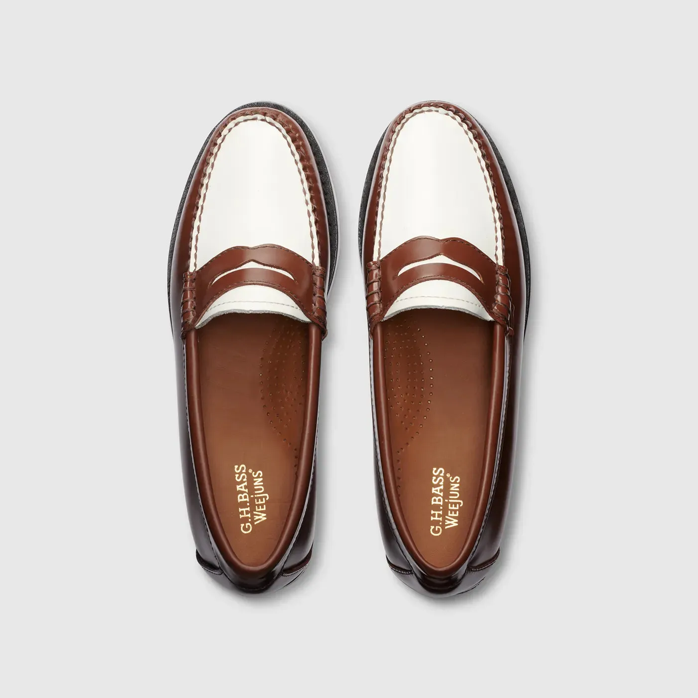 Whitney Weejuns Loafer in Whiskey/White