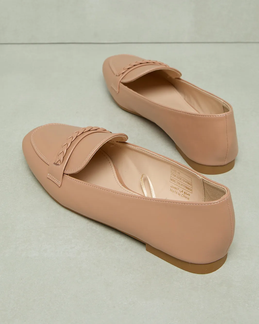 Women Beige Embellished Loafer