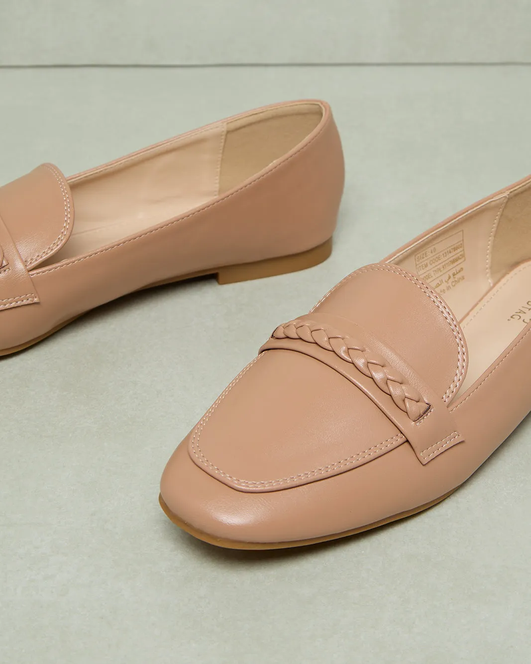 Women Beige Embellished Loafer